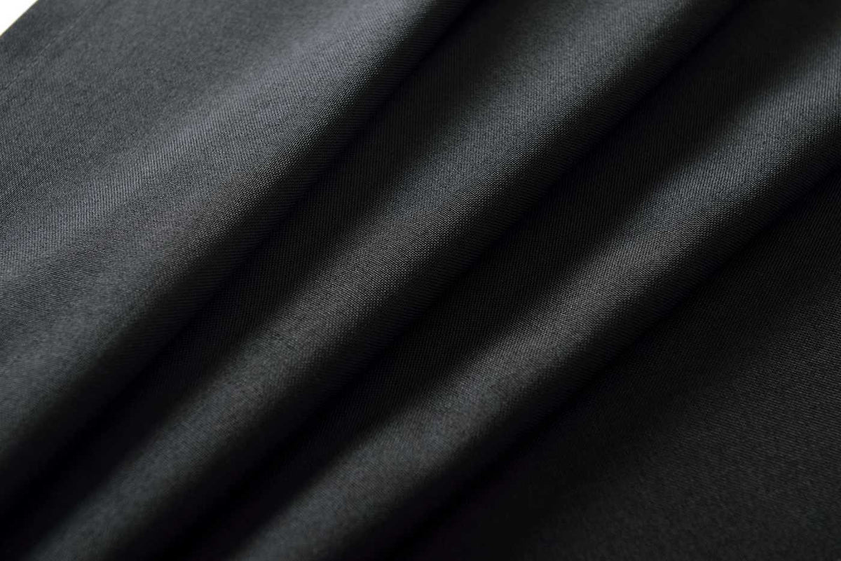 Vorhang Schal verdeckte Schlaufen >>Cationic<< blickdicht Leinen Optik natura seidenmatt (HxB) Landhaus Stil 20440 Vorhang 20440_schwarz_4 | girdainenbox.com