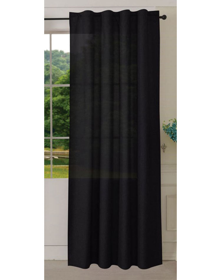 Vorhang Schal verdeckte Schlaufen >>Cationic<< blickdicht Leinen Optik natura seidenmatt (HxB) Landhaus Stil 20440 Anthrazit Vorhang 20440anthrazit | girdainenbox.com