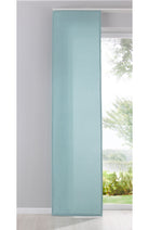 Flächenvorhang Schiebegardine Cationic blickdicht Leinen Optik natura seidenmatt Landhaus Stil 204411 Aqua Schiebegardine 204411aqua | girdainenbox.com
