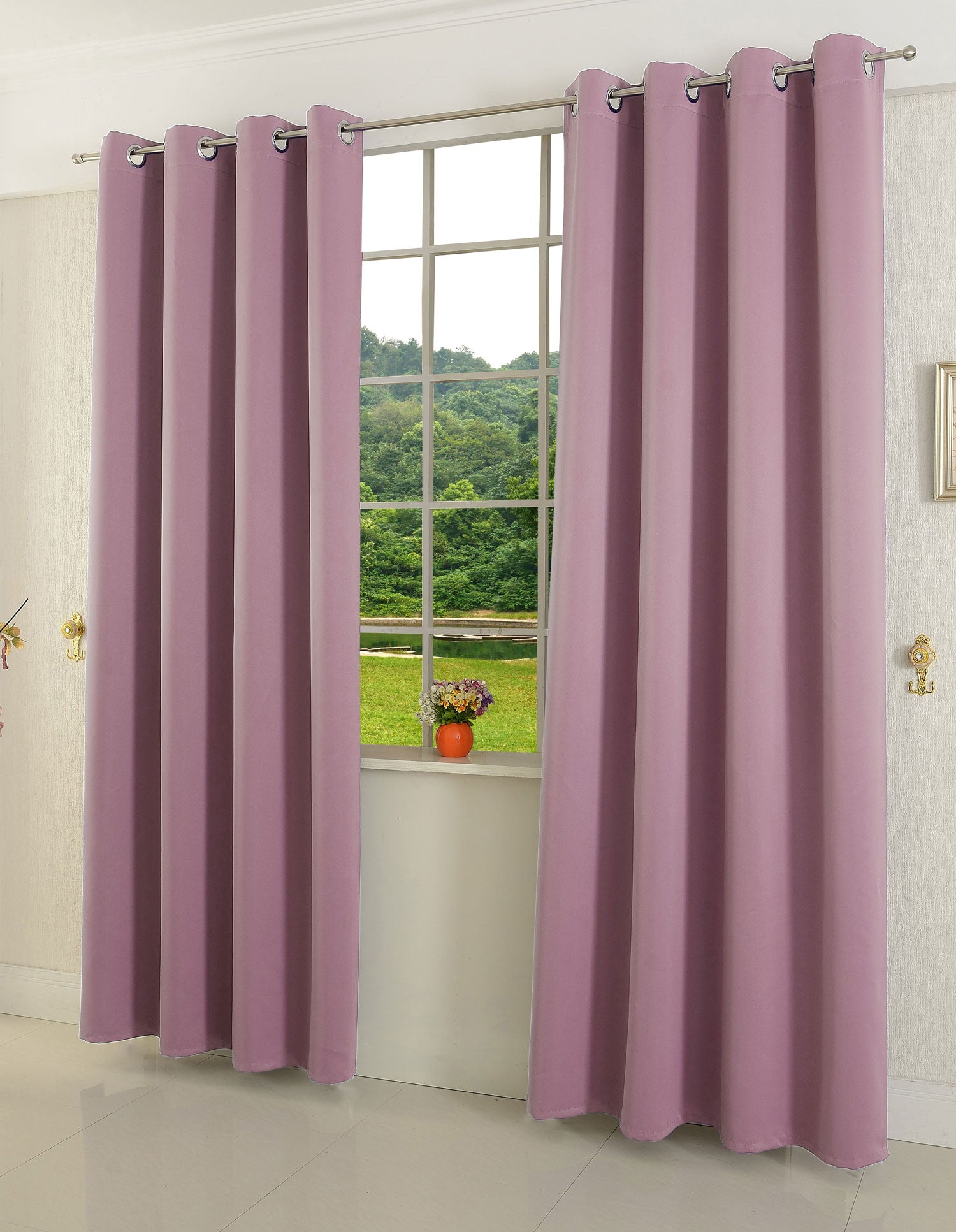 Verdunkelungsvorhang Ösen matt uni Farben blickdicht Blackout 20600 Lavendel 245x135 (HxB) Vorhang 20600lavendel | girdainenbox.com