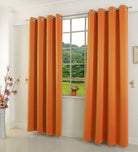 Verdunkelungsvorhang Ösen matt uni Farben blickdicht Blackout 20600 Orange 175x135 (HxB) Vorhang 20600orange | girdainenbox.com
