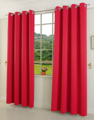 Verdunkelungsvorhang Ösen matt uni Farben blickdicht Blackout 20600 Rot 175x135 (HxB) Vorhang 20600rot | girdainenbox.com