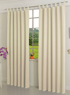 Verdunkelungsvorhag mit Schlaufen matt uni Farben aus weichfallenden blickdichten Stoff blickdicht Blackout 20610 Angora 245x135 (HxB) Vorhang 20610angora | girdainenbox.com