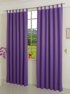 Verdunkelungsvorhag mit Schlaufen matt uni Farben aus weichfallenden blickdichten Stoff blickdicht Blackout 20610 Lila 245x135 (HxB) Vorhang 20610lila | girdainenbox.com