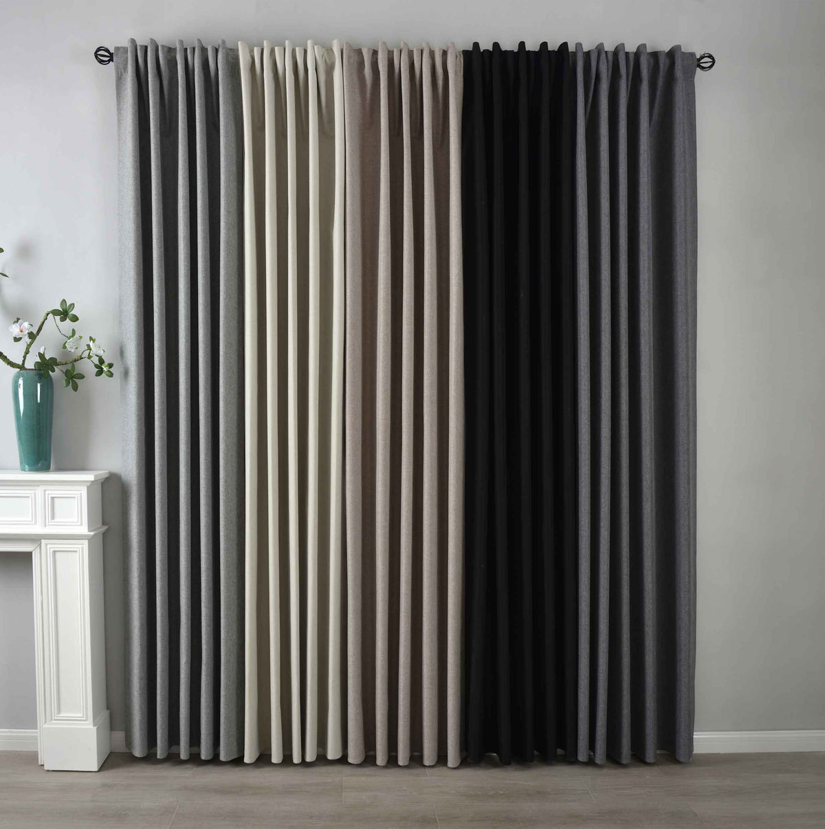 2er Set Verdunkelungsvorhänge 100% Verdunkelung »BOSTON Dark« mit Multibandaufhängung 2023600-2 Vorhang Set 47596040192264_65710bb5-de56-46b8-8846-79438981b90f | girdainenbox.com