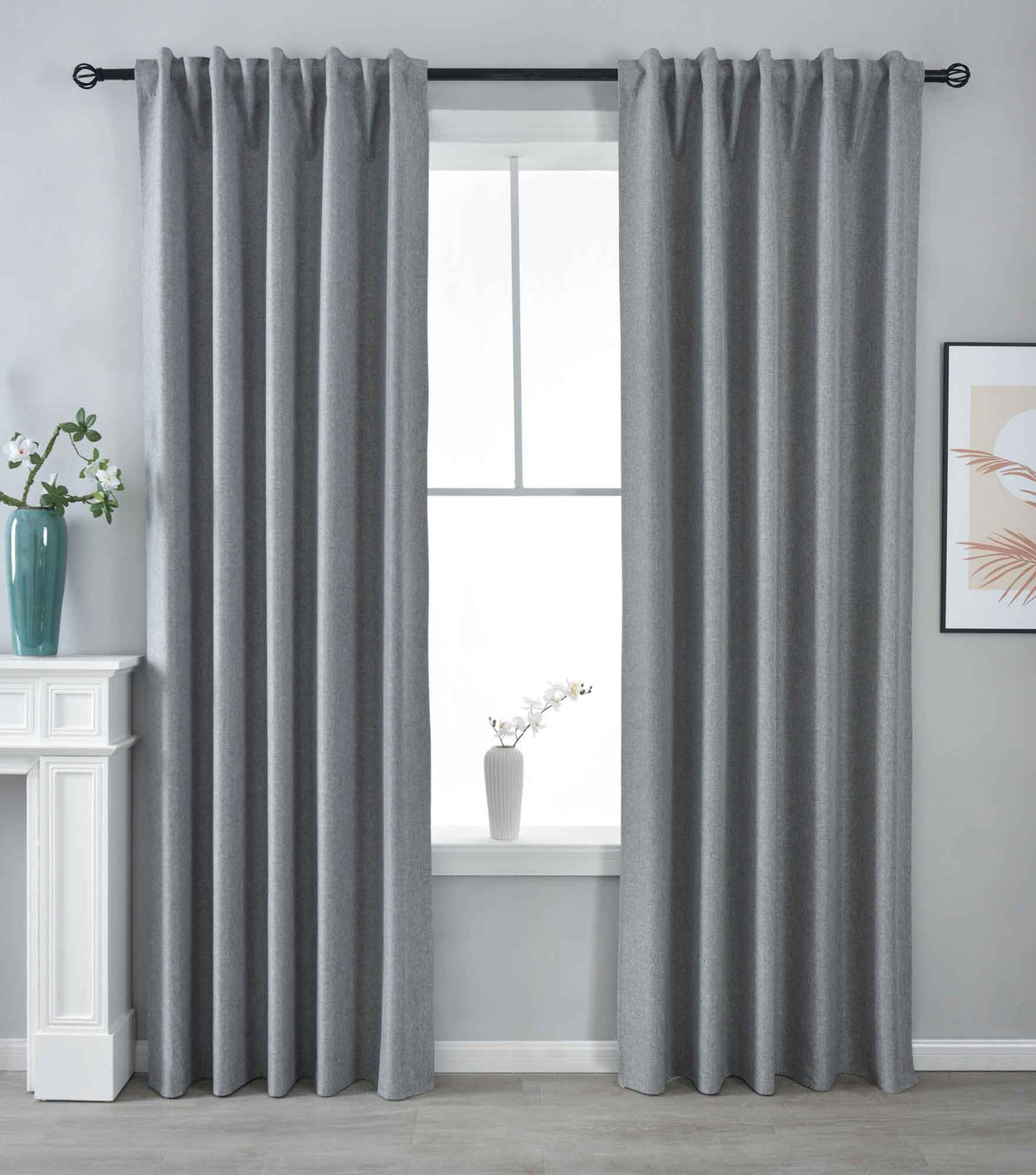 2er Set Verdunkelungsvorhänge 100% Verdunkelung »BOSTON Dark« mit Multibandaufhängung 2023600-2 Grau HxB 245x140 cm Vorhang Set 47596055920904_7fe61bb3-a6f2-4bd8-bd0d-91e28b8ca858 | girdainenbox.com