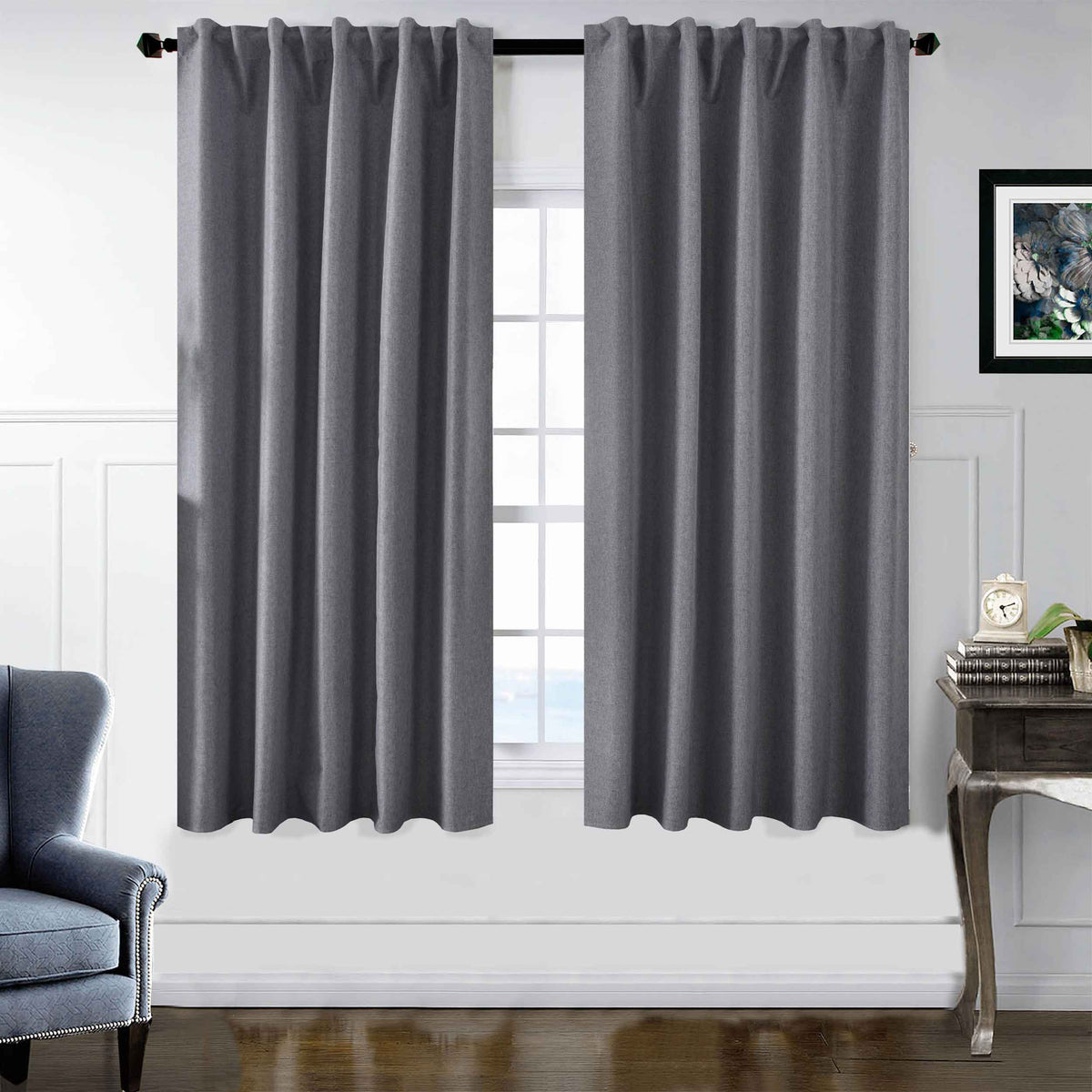 2er Set Verdunkelungsvorhänge 100% Verdunkelung »BOSTON Dark« mit Multibandaufhängung 2023600-2 Dunkelgrau HxB 175x140 cm Vorhang Set 47596066963720_e3b930de-1c3a-43ab-ad1c-52a70ac2ae76 | girdainenbox.com