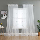 Gardine Raschel Stickerei Design »Florenz« Multiband für Gardinenschiene und Gardinenstange Elegante Fensterdekoration 2023200 Gardinenschal 593A0049 | girdainenbox.com