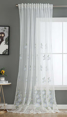 Gardine Raschel Stickerei Design »Florenz« Multiband für Gardinenschiene und Gardinenstange Elegante Fensterdekoration 2023200 Gardinenschal 593A0114-1 | girdainenbox.com