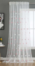Gardine Raschel Stickerei Design »Florenz« Multiband für Gardinenschiene und Gardinenstange Elegante Fensterdekoration 2023200 Gardinenschal 593A0122-1 | girdainenbox.com