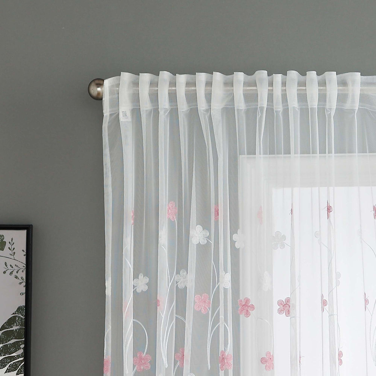 Gardine Raschel Stickerei Design »Florenz« Multiband für Gardinenschiene und Gardinenstange Elegante Fensterdekoration 2023200 Gardinenschal 593A0125 | girdainenbox.com