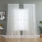 Gardine Raschel Stickerei Design »Florenz« Multiband für Gardinenschiene und Gardinenstange Elegante Fensterdekoration 2023200 Gardinenschal 593A0145 | girdainenbox.com