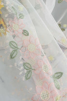 Gardine Raschel Stickerei Design »Florenz« Multiband für Gardinenschiene und Gardinenstange Elegante Fensterdekoration 2023200 Gardinenschal 593A0152 | girdainenbox.com