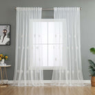 Gardine Raschel Stickerei Design »Florenz« Multiband für Gardinenschiene und Gardinenstange Elegante Fensterdekoration 2023200 Gardinenschal 593A0206 | girdainenbox.com