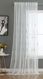 Gardine Raschel Stickerei Design »Florenz« Multiband für Gardinenschiene und Gardinenstange Elegante Fensterdekoration 2023200 Gardinenschal 593A0222-1 | girdainenbox.com