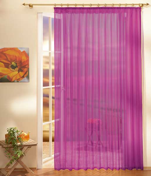 Gardinen Store Voile mit Kräuselband 610001