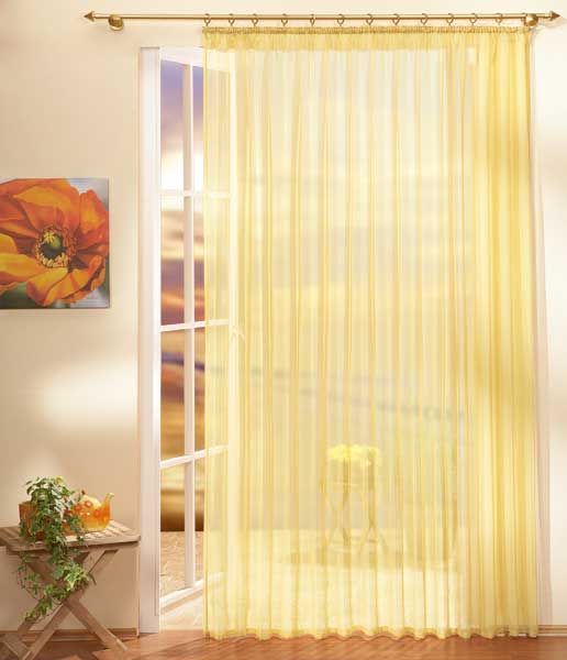 Gardinen Store Voile mit Kräuselband 610001