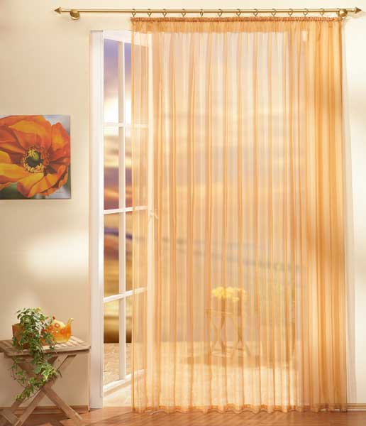 Gardinen Store Voile mit Kräuselband 610001