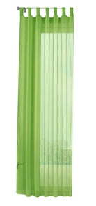 Schlaufenschal Gardine uni transparent Voile 61175 Gardinenschal 61175apfelgruen-crop | girdainenbox.com