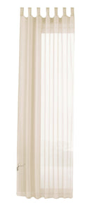 Schlaufenschal Gardine uni transparent Voile 61175 Gardinenschal 61175creme-crop | girdainenbox.com