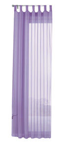 Schlaufenschal Gardine uni transparent Voile 61175 Gardinenschal 61175flieder-crop | girdainenbox.com