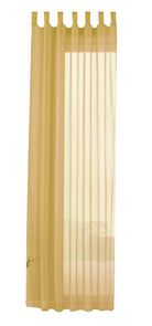 Schlaufenschal Gardine uni transparent Voile 61175 Gardinenschal 61175gelb-crop | girdainenbox.com