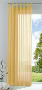 Schlaufenschal Gardine uni transparent Voile 61175 Gelb HxB 225x140 cm Gardinenschal 61175gelb_c3a9eea4-2e8d-4e89-9465-e88a35312f19 | girdainenbox.com