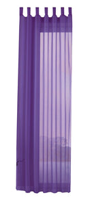Schlaufenschal Gardine uni transparent Voile 61175 Gardinenschal 61175lila-crop | girdainenbox.com