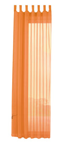 Schlaufenschal Gardine uni transparent Voile 61175 Gardinenschal 61175orange-crop | girdainenbox.com