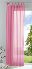 Schlaufenschal Gardine uni transparent Voile 61175 Rosa HxB 280x140 cm Gardinenschal 61175rosa_16999bd3-1052-411e-b6c0-e71f22a18206 | girdainenbox.com