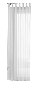 Schlaufenschal Gardine uni transparent Voile 61175 Gardinenschal 61175weiss-crop | girdainenbox.com