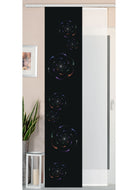 2er Set Schiebegardine Flächenvorhang Wildseide Optik und Voile Paneel 80400 Circle Schiebegardine 80400circle | girdainenbox.com