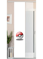 2er Set Schiebegardine Flächenvorhang Wildseide Optik und Voile Paneel 80400 Pokeball Schiebegardine 80400pokeball | girdainenbox.com