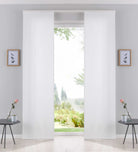 2er Pack Flächenvorhänge Schiebegardinen komplett Set Cationic blickdicht Leinen Optik natura seidenmatt Landhaus Stil 204411-2 Natur Schiebegardine Fl_chenvorh_nge_natur | girdainenbox.com