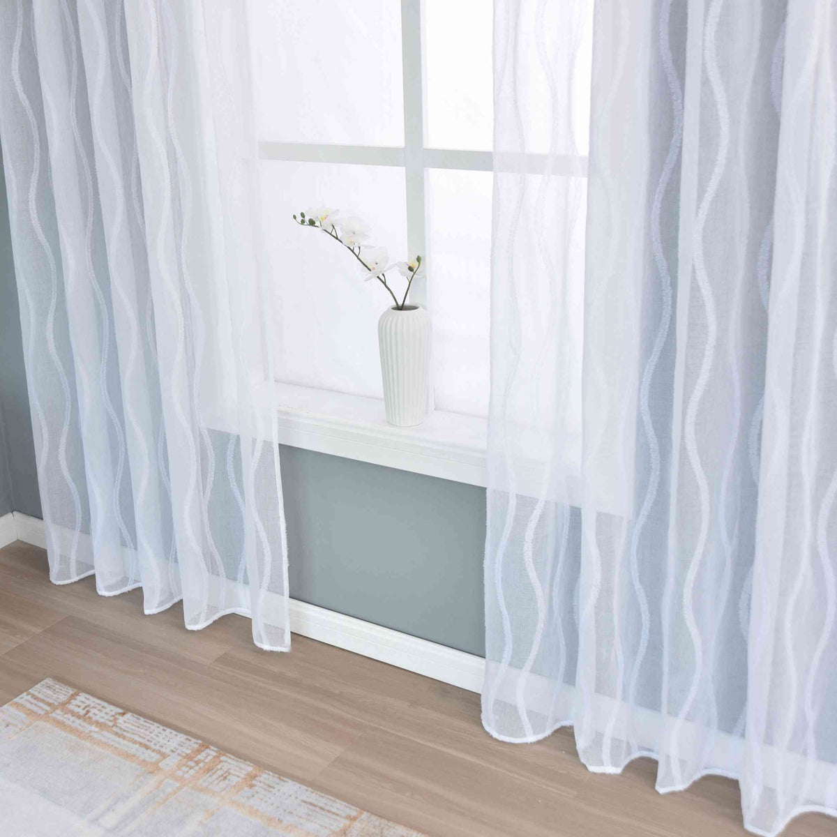 2er Set Gardine »VALENCIA« Multiband Aufhängung Scherli Transparent Leinen-Optik 2023400-408S-2 Gardinen Set Img0519_1 | girdainenbox.com