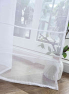 2er Set Gardine »VALENCIA« Multiband Aufhängung Scherli Transparent Leinen-Optik 2023400-408S-2 Gardinen Set Img2964_1 | girdainenbox.com