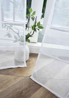 2er Set Gardine »VALENCIA« Multiband Aufhängung Scherli Transparent Leinen-Optik 2023400-408S-2 Gardinen Set Img2965_1 | girdainenbox.com