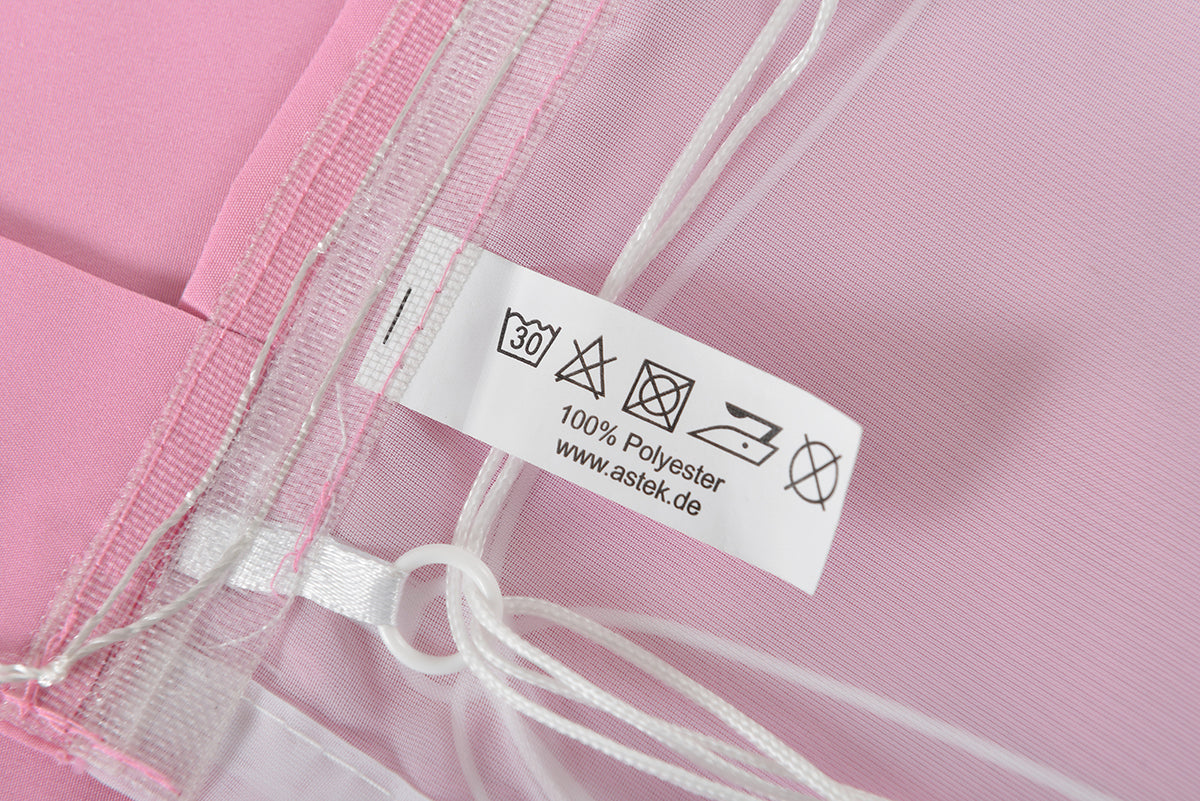 Doppel Raffrollo Palma Microsatin matt Voile Faltgardinen Faltrollo Schlaufenrollo mit Universalgardinenband 20410 Raffrollo Img29953 | girdainenbox.com