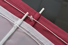 Doppel Raffrollo Palma Microsatin matt Voile Faltgardinen Faltrollo Schlaufenrollo mit Universalgardinenband 20410 Raffrollo Img29967 | girdainenbox.com