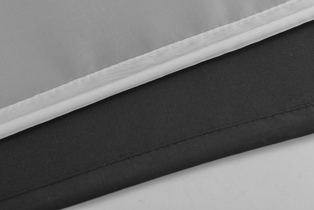 Doppel Raffrollo Palma Microsatin matt Voile Faltgardinen Faltrollo Schlaufenrollo mit Universalgardinenband 20410 Raffrollo Img30003 | girdainenbox.com