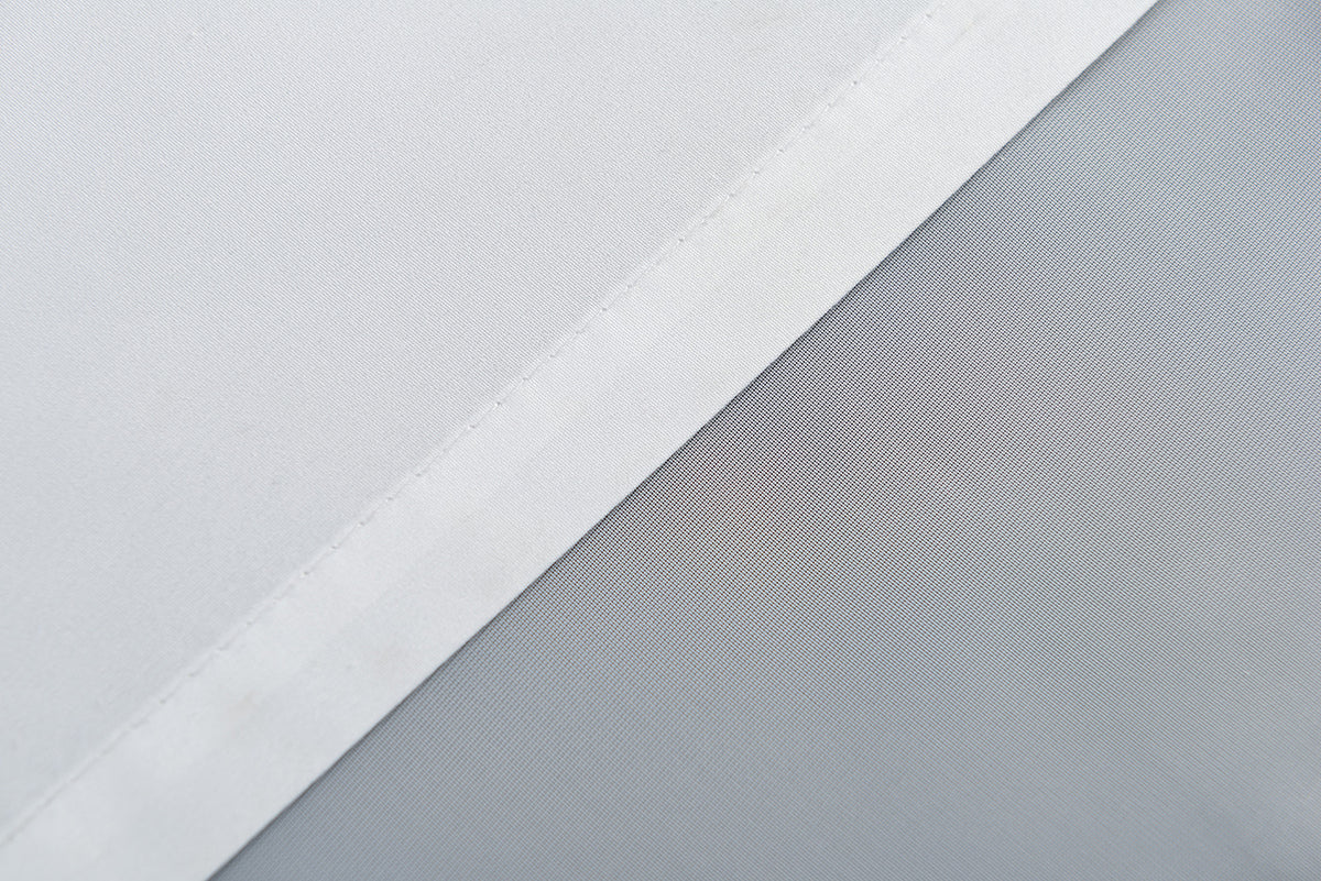 Doppel Raffrollo Palma Microsatin matt Voile Faltgardinen Faltrollo Schlaufenrollo mit Universalgardinenband 20410 Raffrollo Img30024 | girdainenbox.com