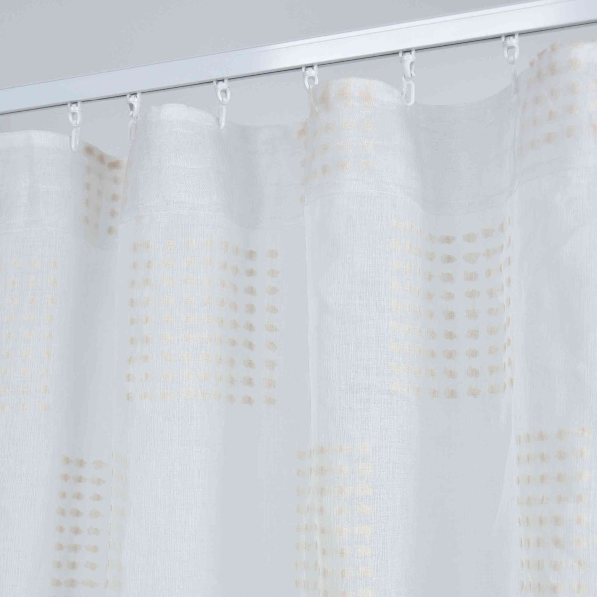 2er Set Gardine »VALENCIA« Multiband Aufhängung Scherli Transparent Leinen-Optik 2023400-408S-2 Gardinen Set Img3623_1 | girdainenbox.com