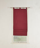 Doppel Raffrollo Palma Microsatin matt Voile Faltgardinen Faltrollo Schlaufenrollo mit Universalgardinenband 20410 Raffrollo Img36993 | girdainenbox.com