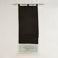 Doppel Raffrollo Palma Microsatin matt Voile Faltgardinen Faltrollo Schlaufenrollo mit Universalgardinenband 20410 Raffrollo Img36996 | girdainenbox.com