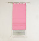 Doppel Raffrollo Palma Microsatin matt Voile Faltgardinen Faltrollo Schlaufenrollo mit Universalgardinenband 20410 Raffrollo Img37001 | girdainenbox.com
