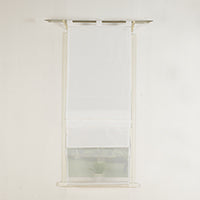 Doppel Raffrollo Palma Microsatin matt Voile Faltgardinen Faltrollo Schlaufenrollo mit Universalgardinenband 20410 Raffrollo Img37003 | girdainenbox.com