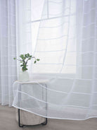 2er Set Gardine »VALENCIA« Multiband Aufhängung Scherli Transparent Leinen-Optik 2023400-408S-2 Gardinen Set Img3894 | girdainenbox.com