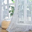 Halbtransparente Gardine mit Ösen »Kassel« Chenille Leinenbindung Streifen Grobfaserig 202470 Gardinenschal Img6378_971761ff-bb28-442c-b9ca-5b9e8ad356e8 | girdainenbox.com