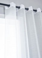 Gardine »Dresden« Ösen HxB 245x135 cm Natur Raffhalter filigran leicht modern elegant Linienmuster 202440 Gardinenschal Img7316 | girdainenbox.com