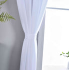 Halbtransparente Gardine mit Ösen »Leipzig« Kettenmuster lichtdurchlässig elegante Struktur 202450 Gardinenschal Img7461 | girdainenbox.com